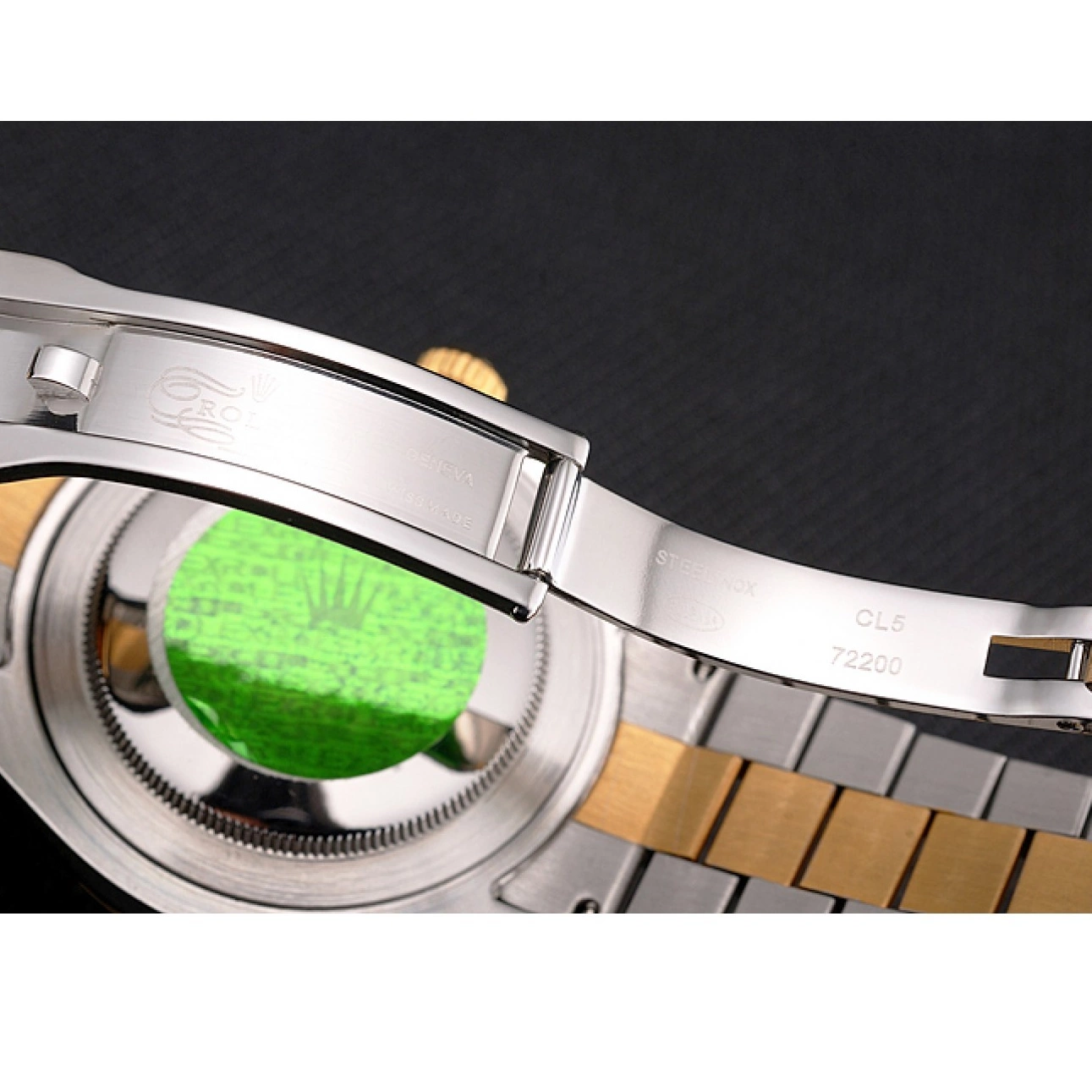 Aaa replica watch Dial Bracelet Bezel And Stainless Gold Swiss Datejust Case Tone Rolex Two Steel 0621